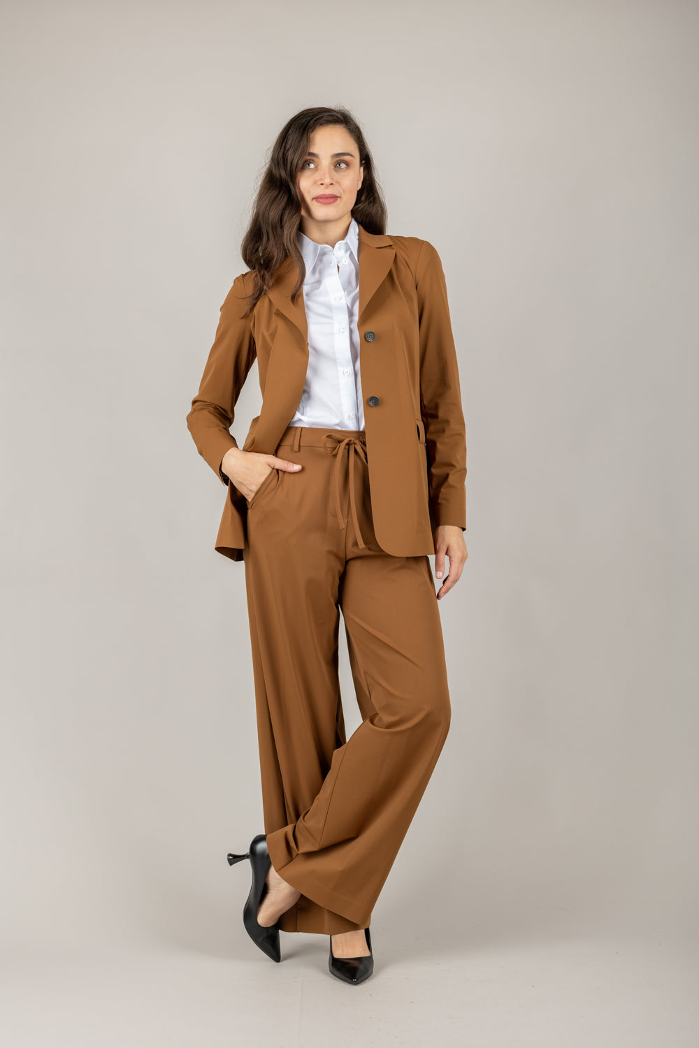MM MaxMara - 2526786057 - PANTALONE PALAZZO COULISSE VERRES