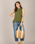 VICOLO - 2AB2108 - MAGLIA GIROMANICHE CON SPILLE MILITARE