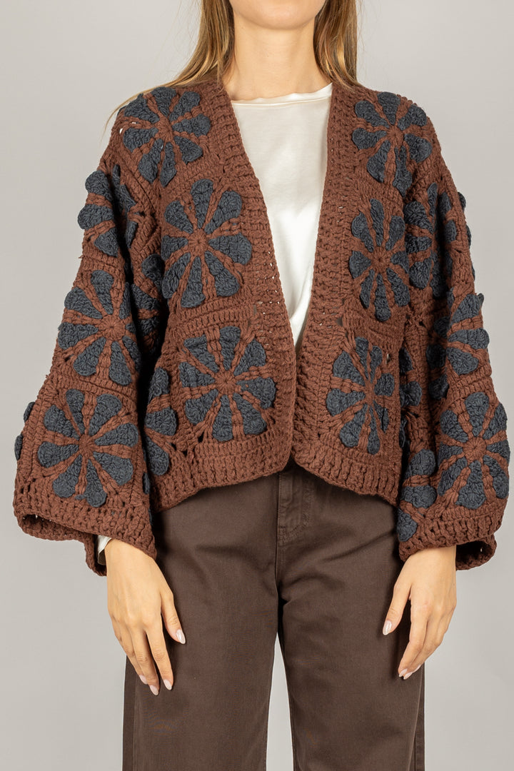 EMUNA - CARDIGAN APERTO CROCHET