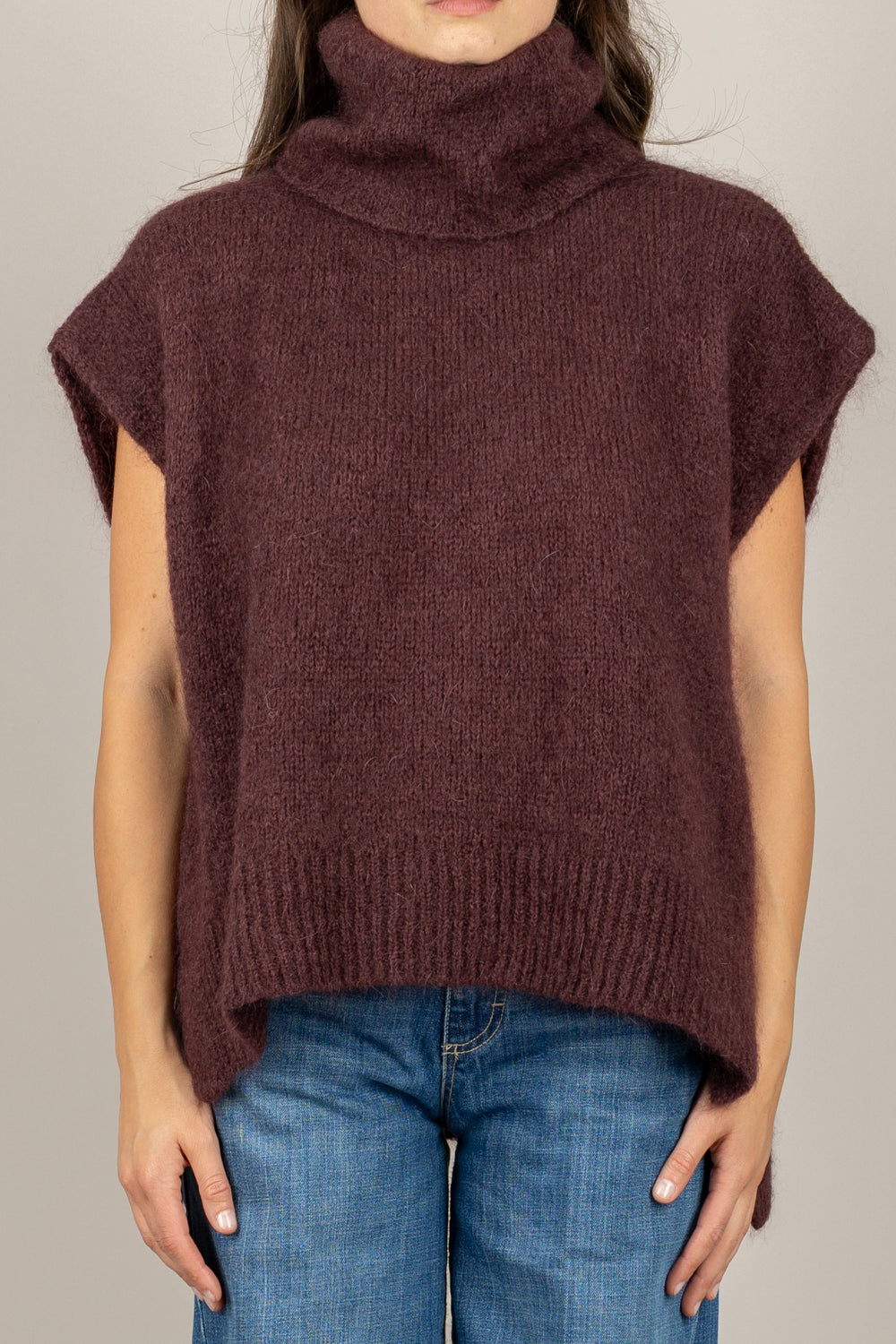 DIXIE - M277Y238 - MAGLIA MOHAIR COLLO ALTO