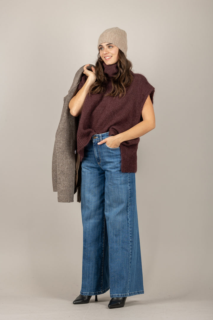 DIXIE - M277Y238 - MAGLIA MOHAIR COLLO ALTO