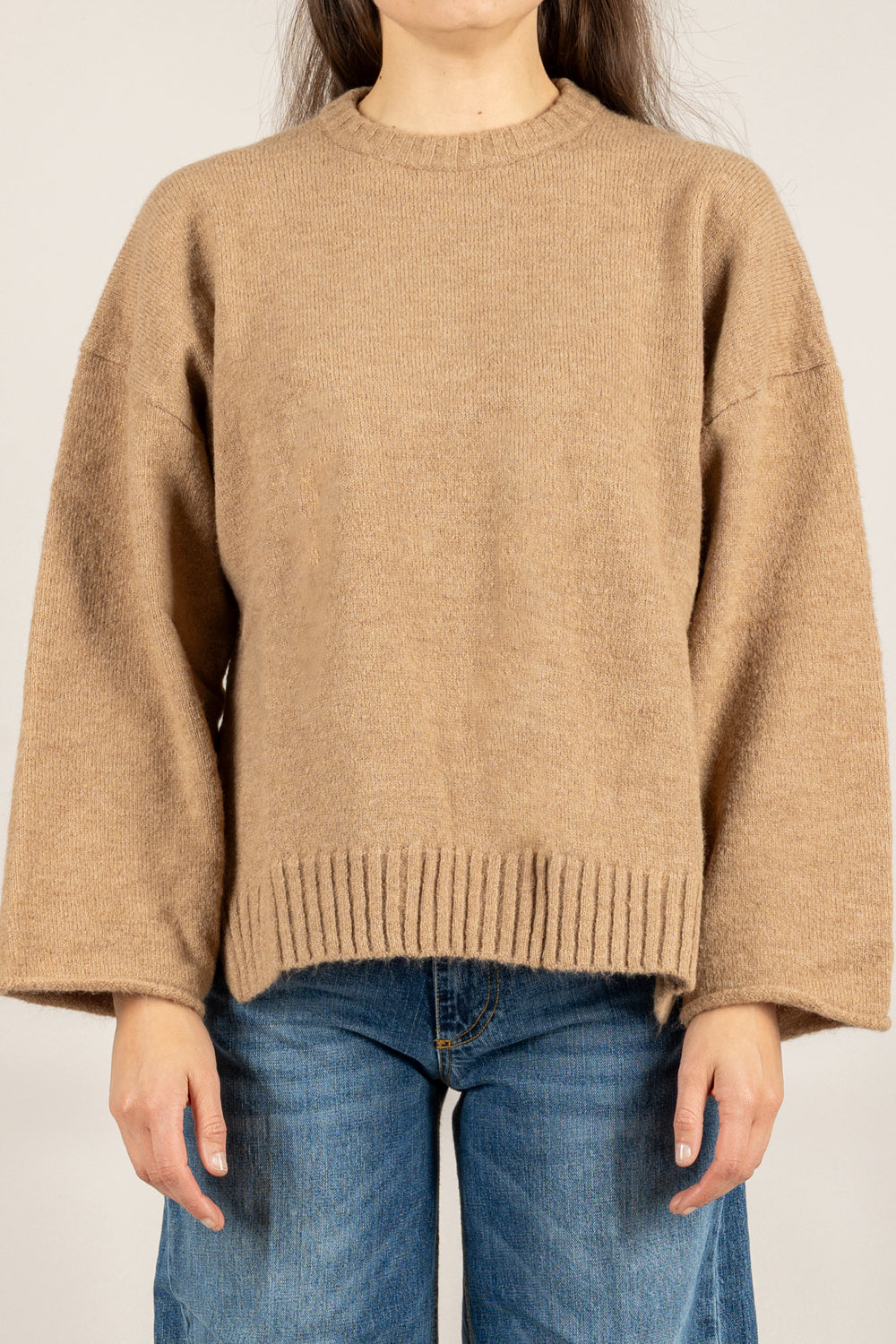 KONTATTO - 3M0935C - MAGLIA GIROCOLLO CON MANICHE LARGHE