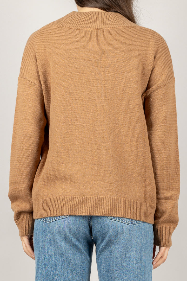 DIXIE - M833Y201X - MAGLIA IN LANA SCOLLO A V