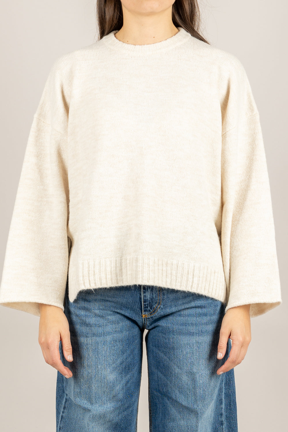 KONTATTO - 3M0935C - MAGLIA GIROCOLLO CON MANICHE LARGHE