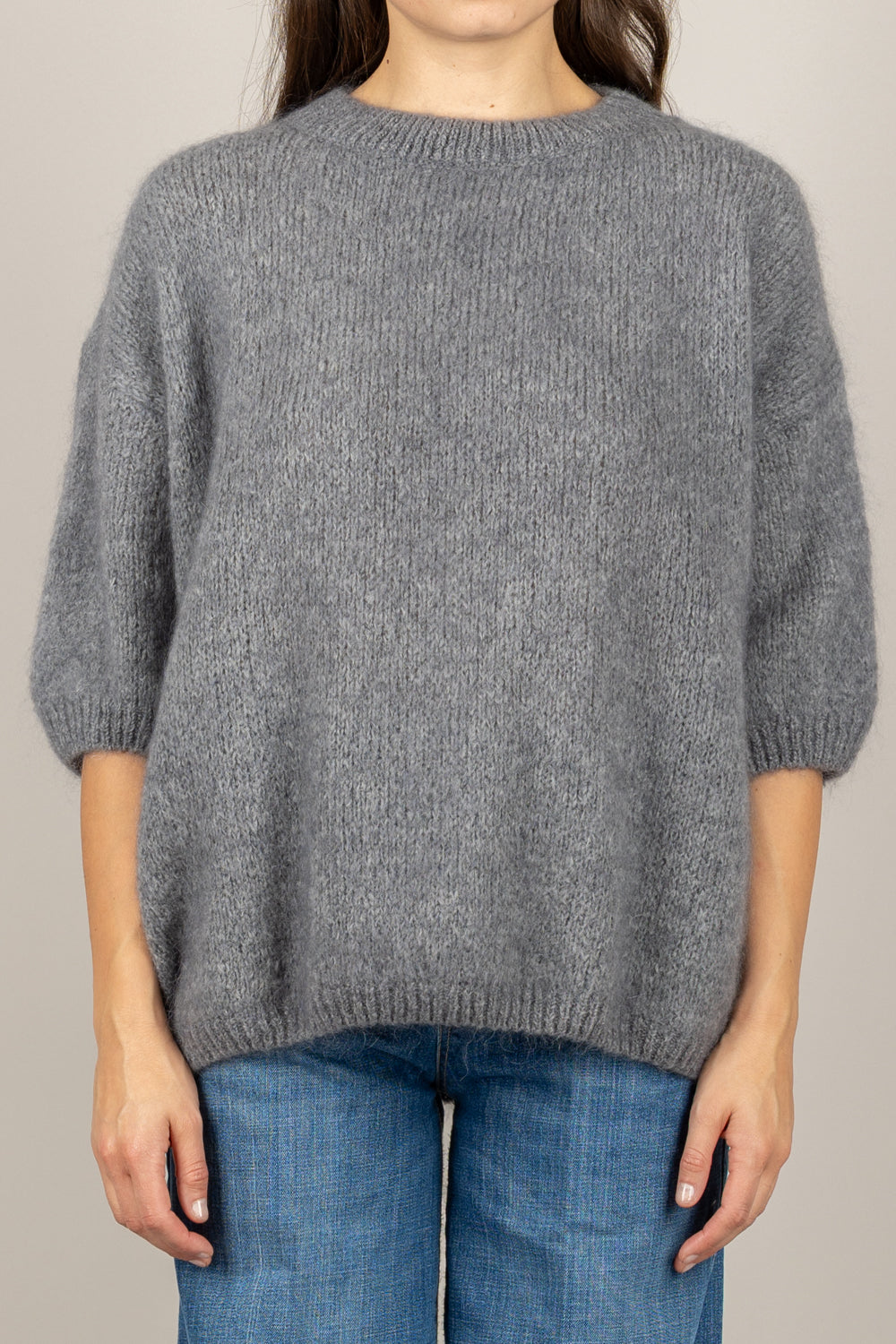 DIXIE - M277Y236- MAGLIA IN MOHAIR GIROCOLLO OVER