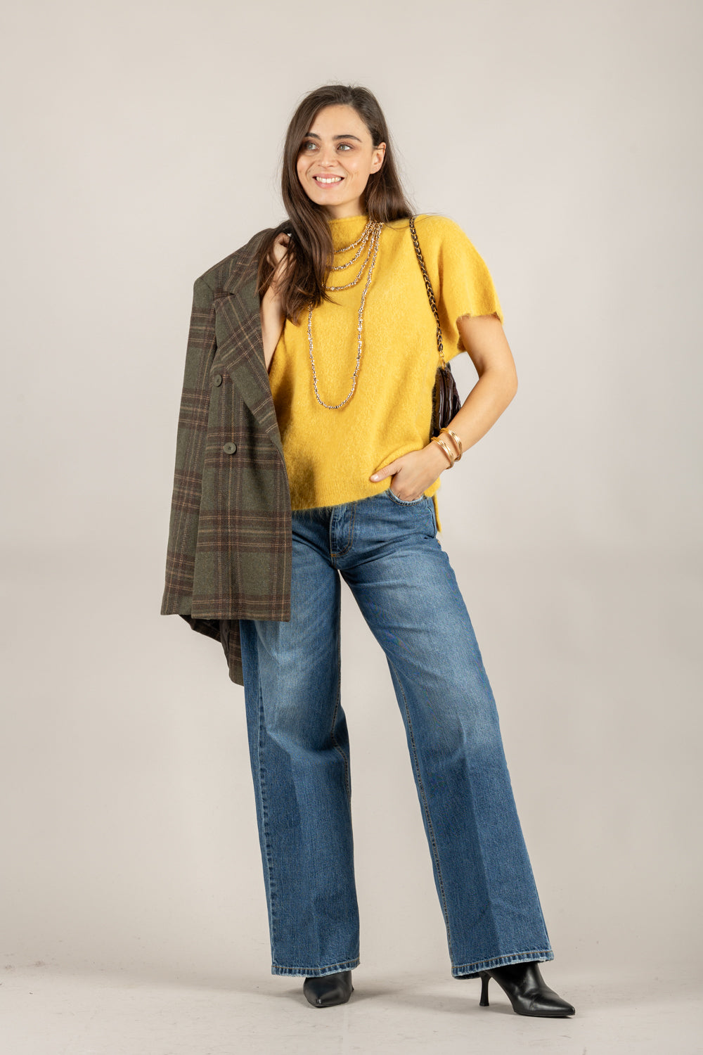 KONTATTO - 3M0874C - PONCHO MEZZA MANICA GIROCOLLO