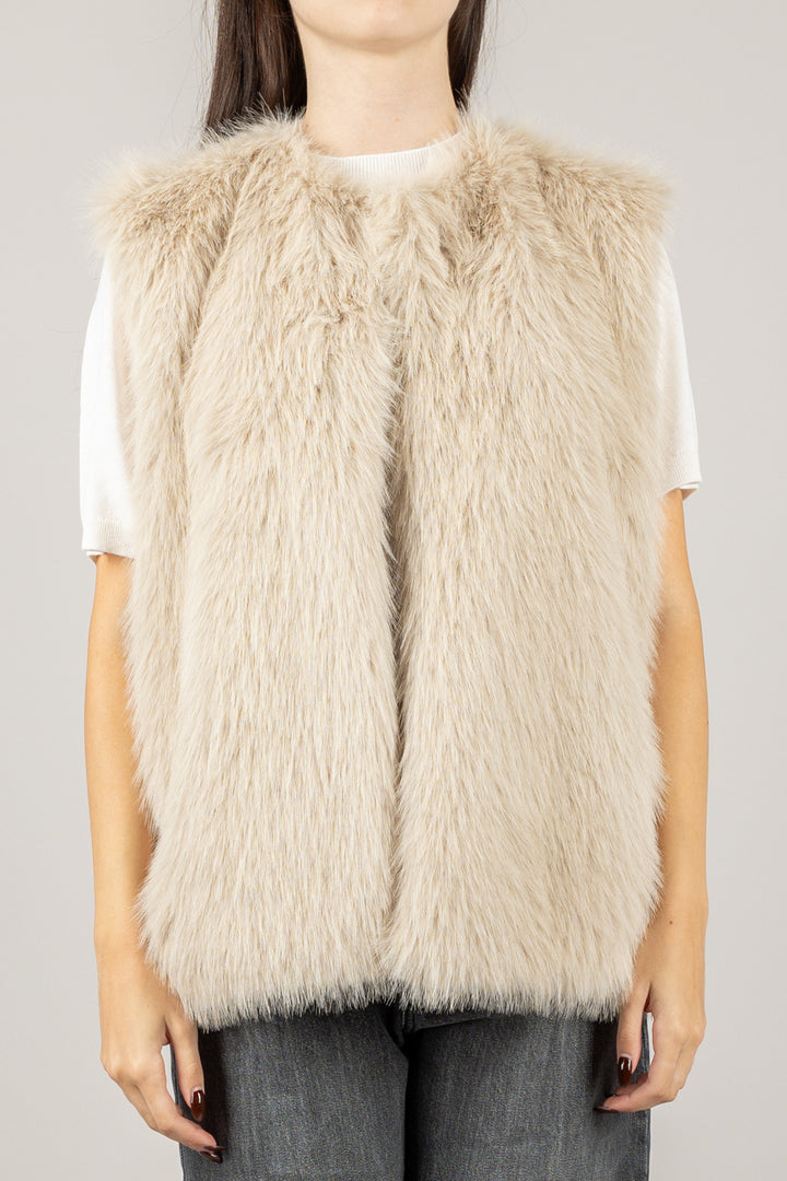 TENSIONE IN - W5HMG81A400 - GILET OVER PELLICCIA FRONTALE