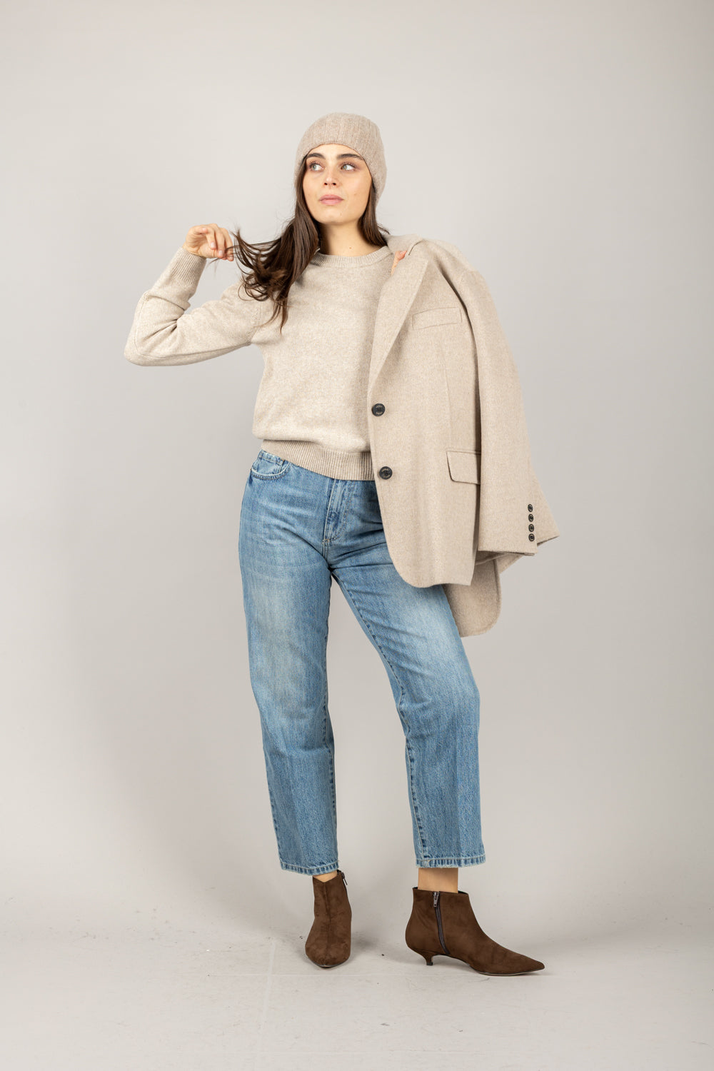TENSIONE IN - D81026-APP5 - MAGLIA CON SPALLINE