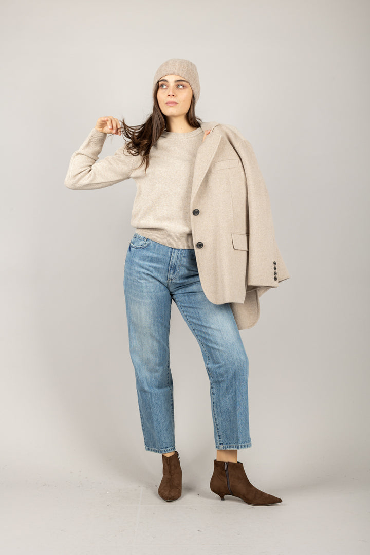 TENSIONE IN - D81026-APP5 - MAGLIA CON SPALLINE
