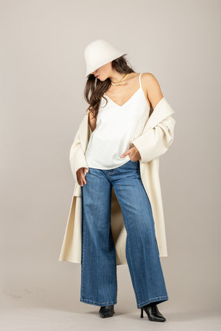 DIXIE - R027Y014 - CANOTTA IN SATIN CON BRETELLE