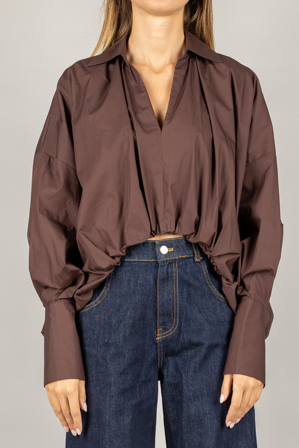 IMPERIAL - CNC4KFP - CAMICIA OVER ARRICCIATA