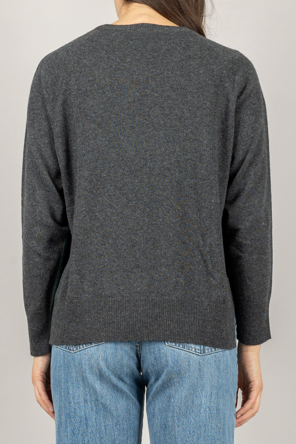 VICOLO - 22153F - MAGLIA BICOLORE GIROCOLLO