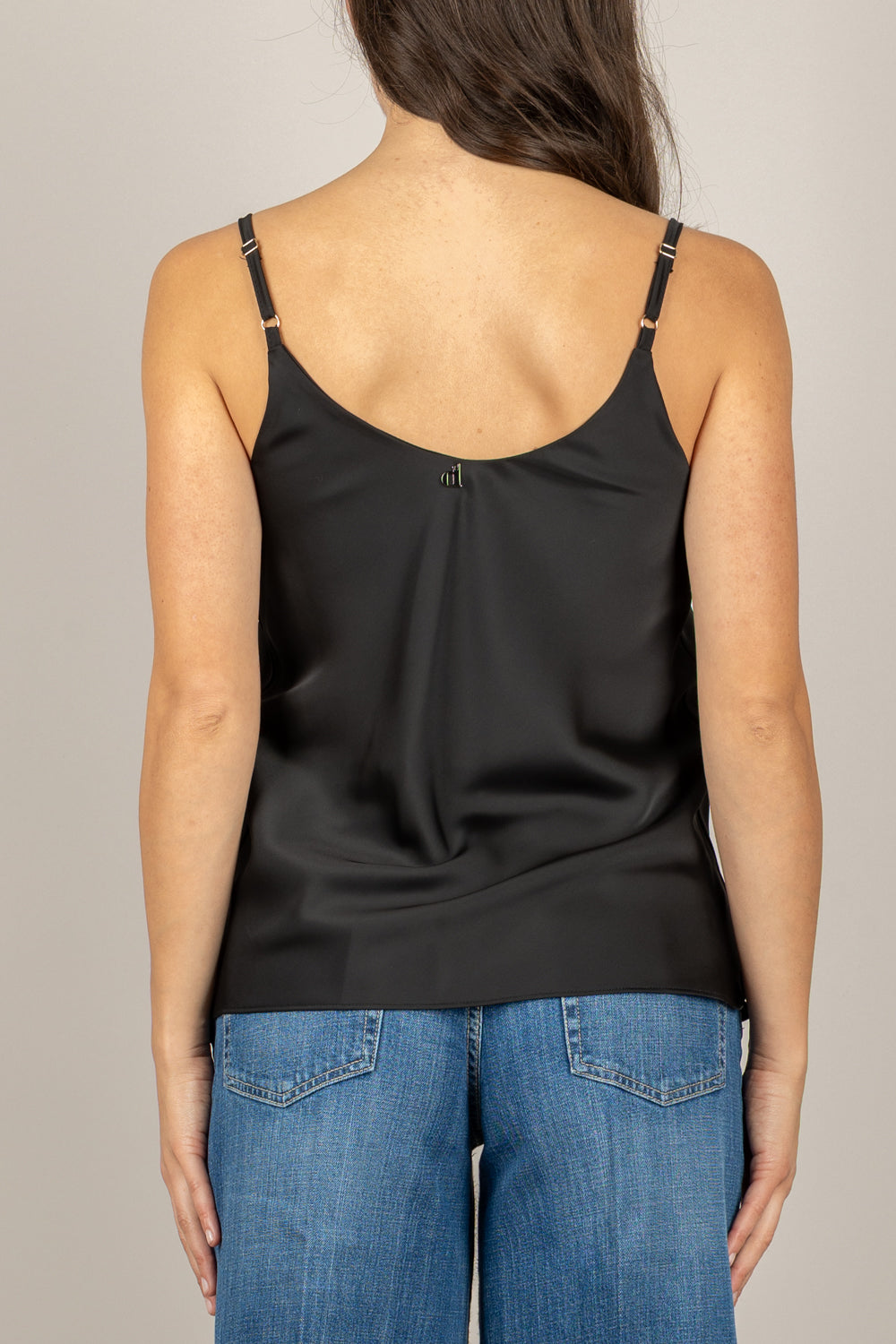 DIXIE - R027Y014 - CANOTTA IN SATIN CON BRETELLE