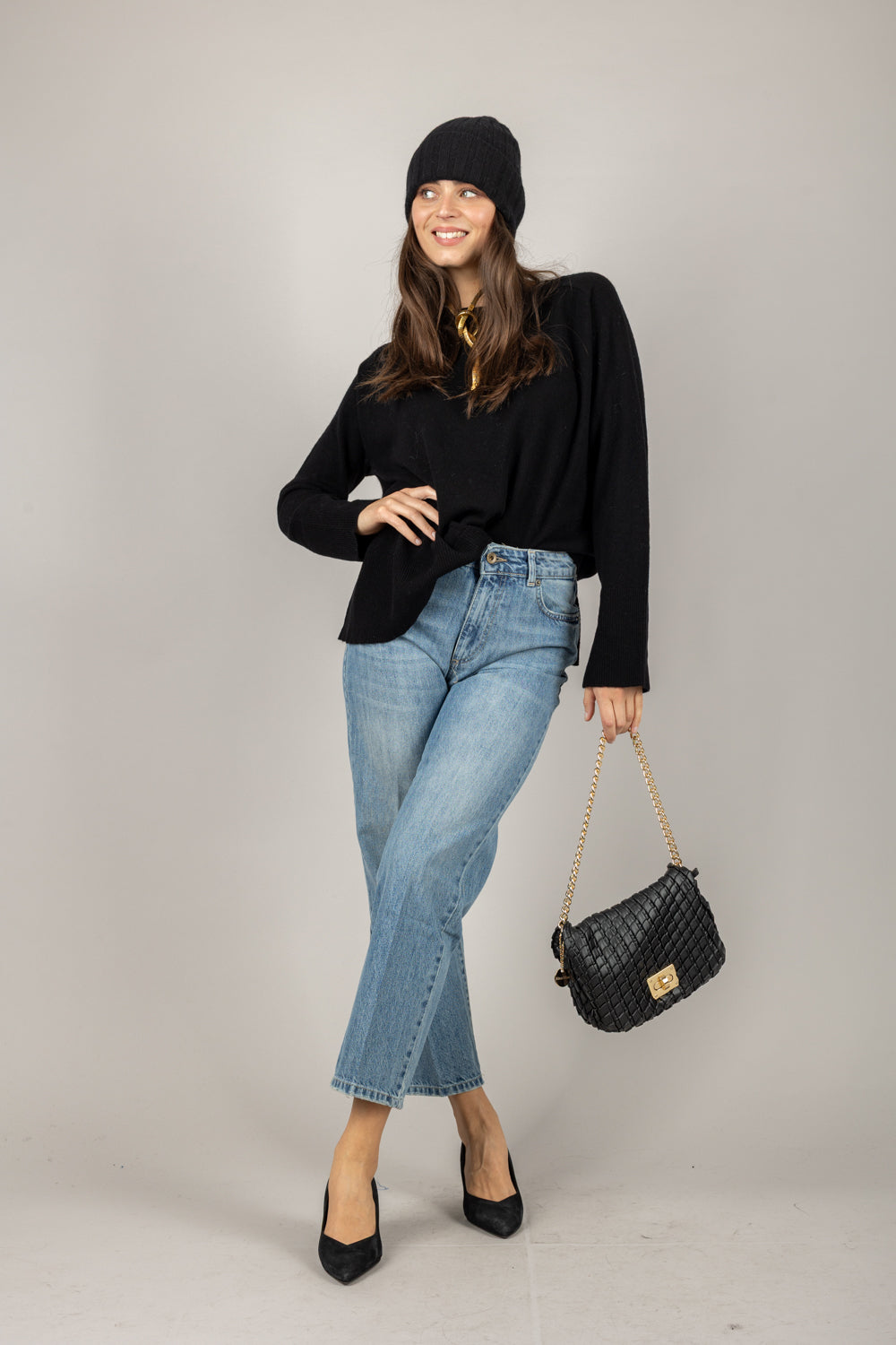 TENSIONE IN - WL157AI25 - MAGLIA OVER CON SPACCHI POSTERIORI