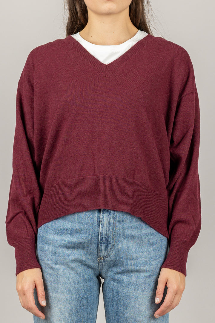 VICOLO - 22013F - MAGLIA SCOLLO A V