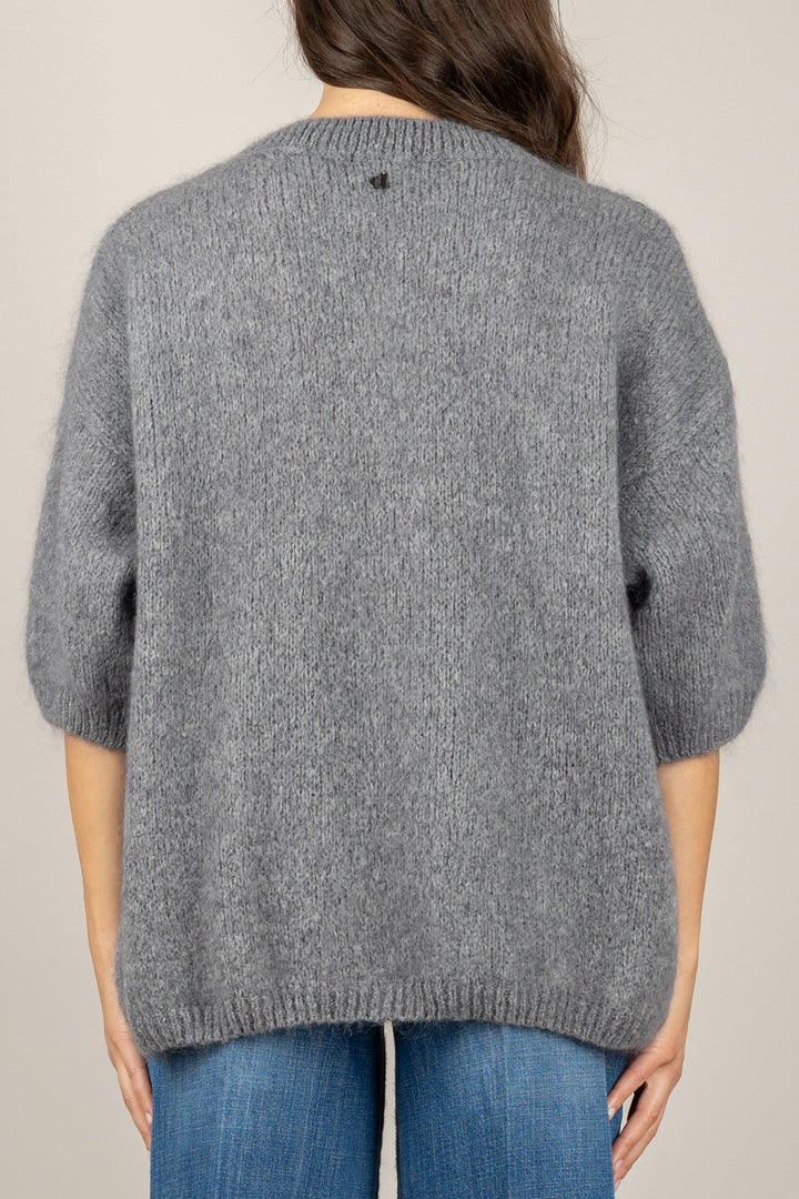 DIXIE - M277Y236- MAGLIA IN MOHAIR GIROCOLLO OVER