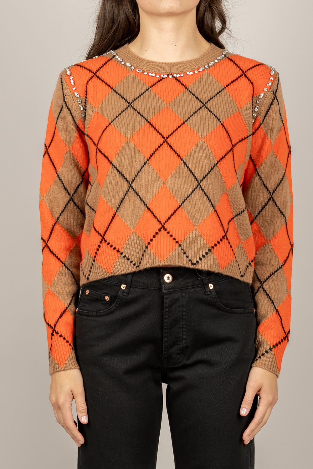 VICOLO - 77057F - MAGLIA ROMBI PROFILO GIOIELLO