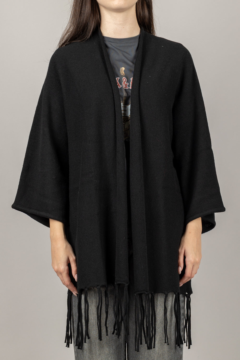 KONTATTO - 3M1036NI - CARDIGAN FRANGE