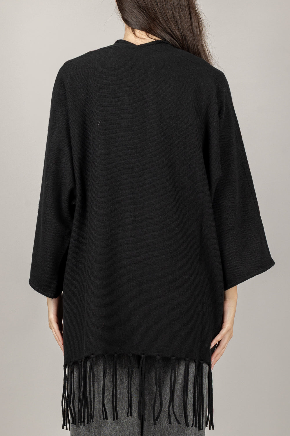 KONTATTO - 3M1036NI - CARDIGAN FRANGE