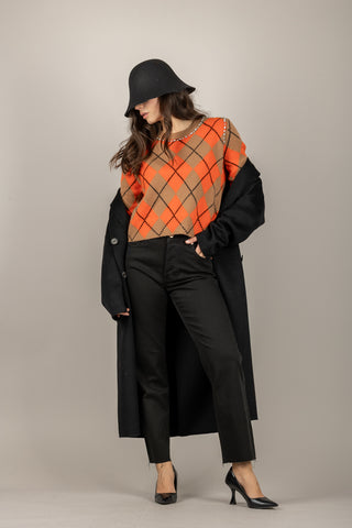 VICOLO - 77057F - MAGLIA ROMBI PROFILO GIOIELLO