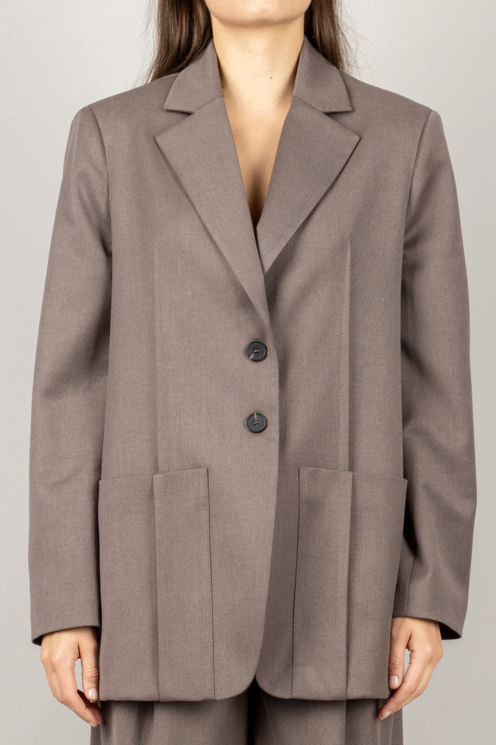 VICOLO - TF1768 - GIACCA LUNGA DUE BOTTONI