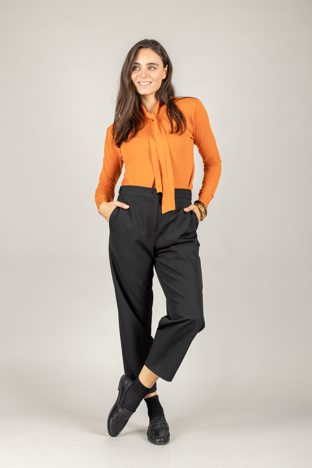 VICOLO - 44005F - MAGLIA CON FUSCIACCA