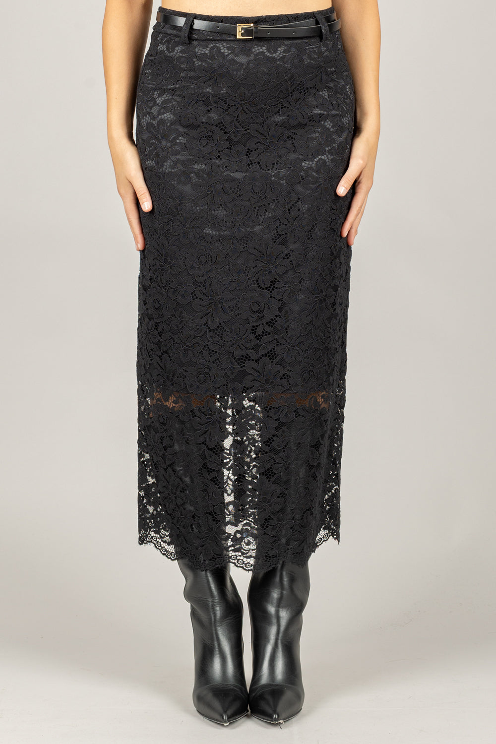 IMPERIAL - GMK5KMA - GONNA IN PIZZO CON CINTA