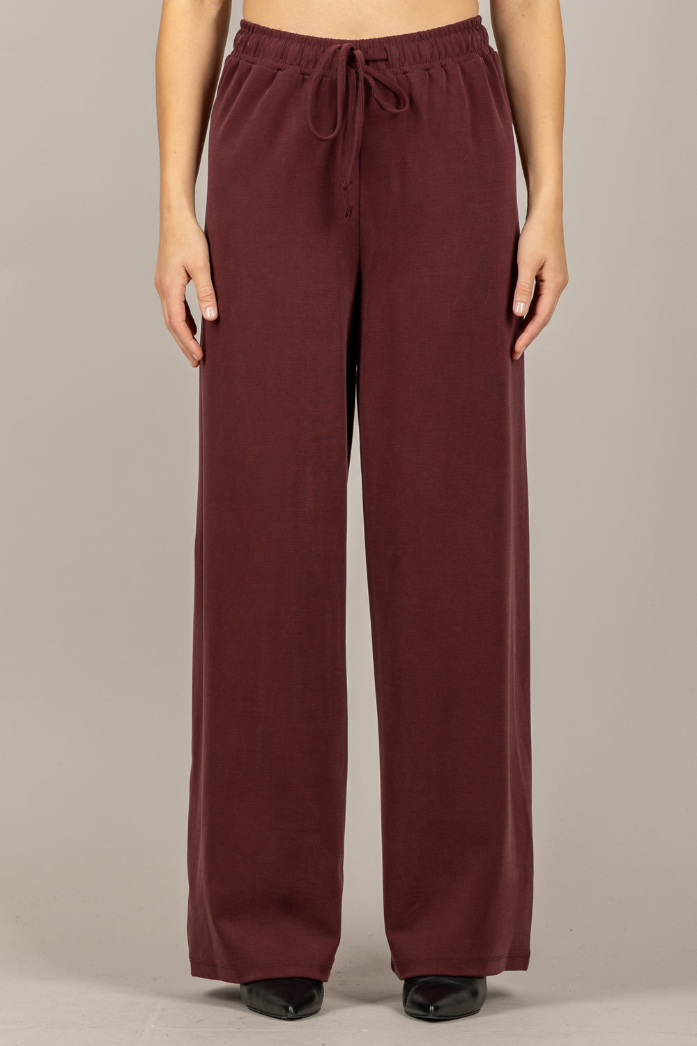 EMUNA - 271P03 - PANTALONE TUTA PALAZZO CON COULISSE