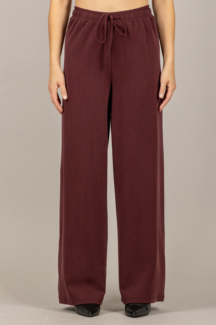 EMUNA - 271P03 - PANTALONE TUTA PALAZZO CON COULISSE