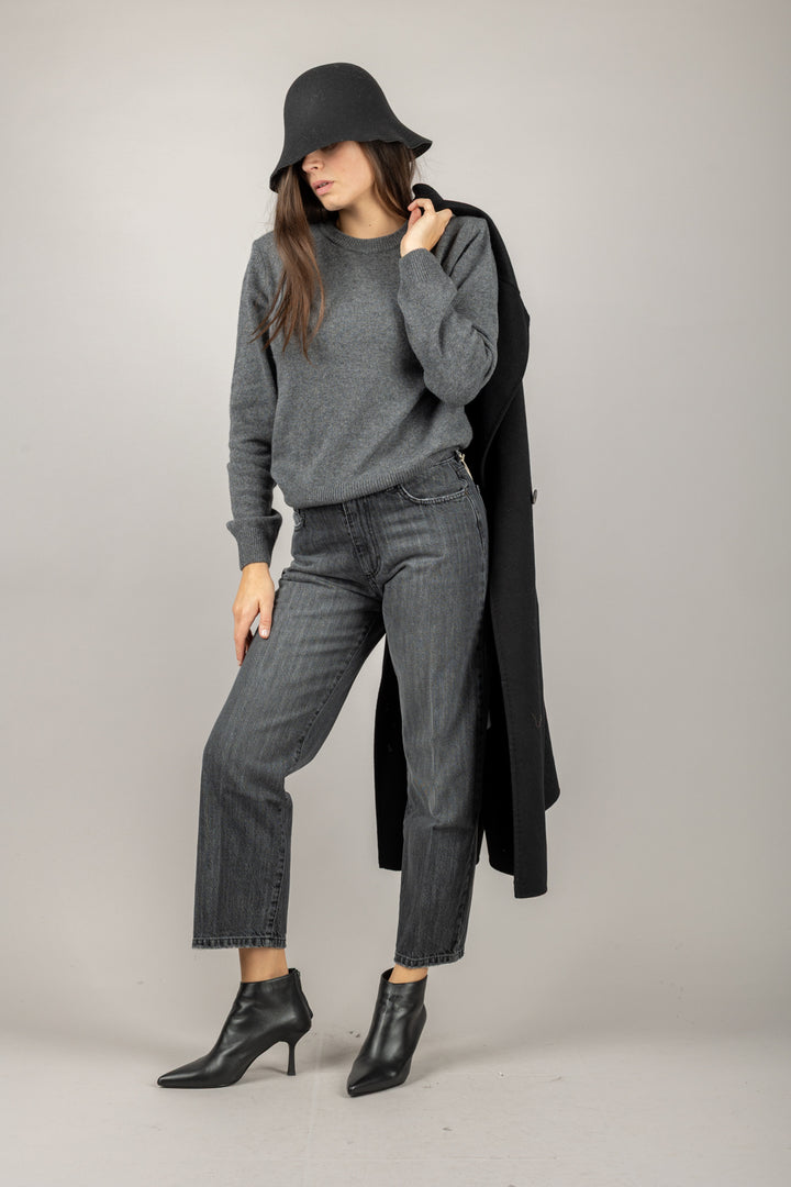 TENSIONE IN - D81026-APP5 - MAGLIA CON SPALLINE