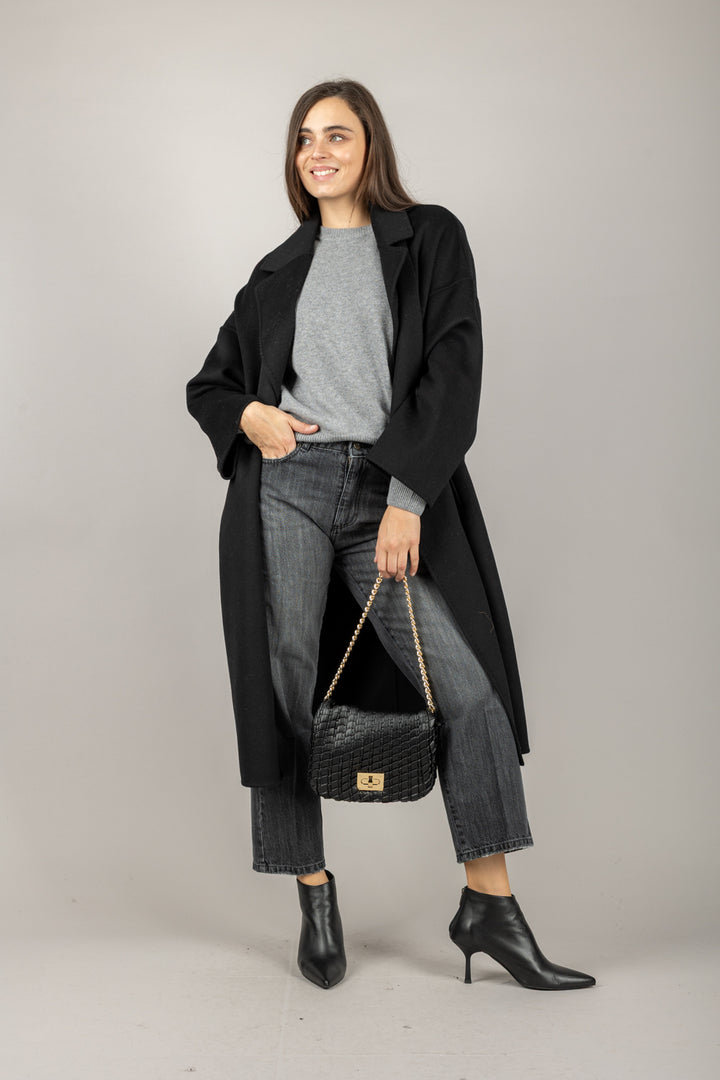 TENSIONE IN - D81026-APP5 - MAGLIA CON SPALLINE