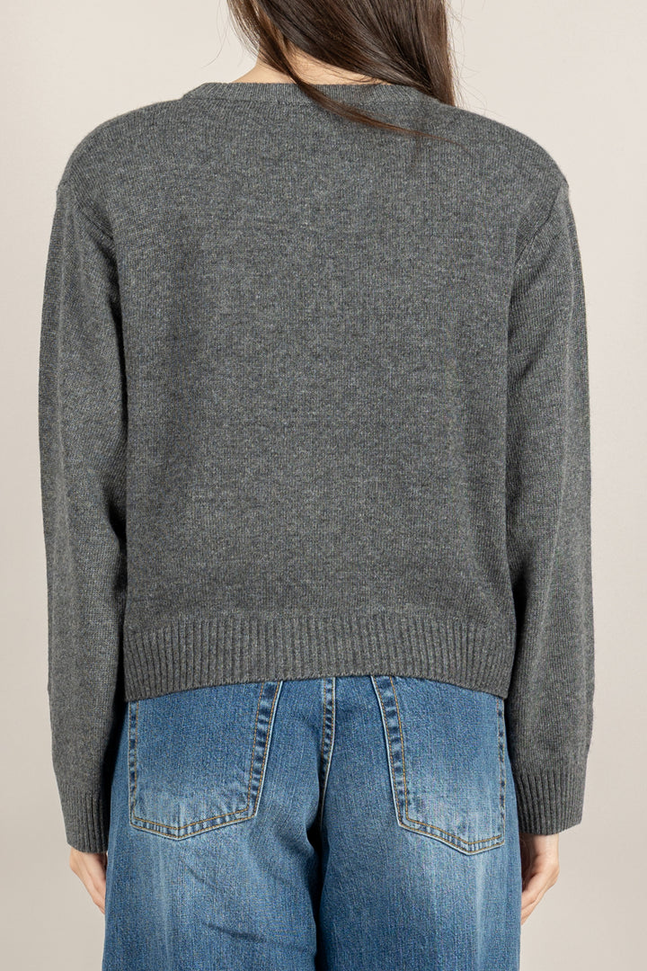 MOTEL - D80965/SPILLA - MAGLIA GIROCOLLO CON SPILLA