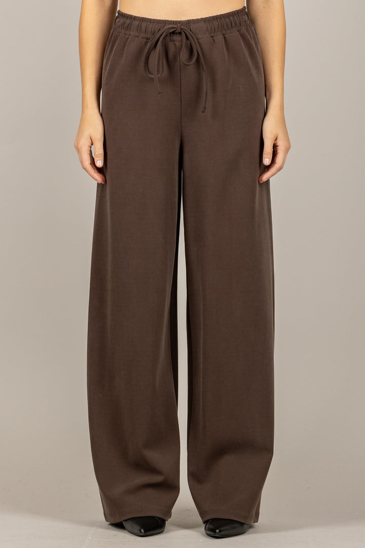 EMUNA - 271P03 - PANTALONE TUTA PALAZZO CON COULISSE