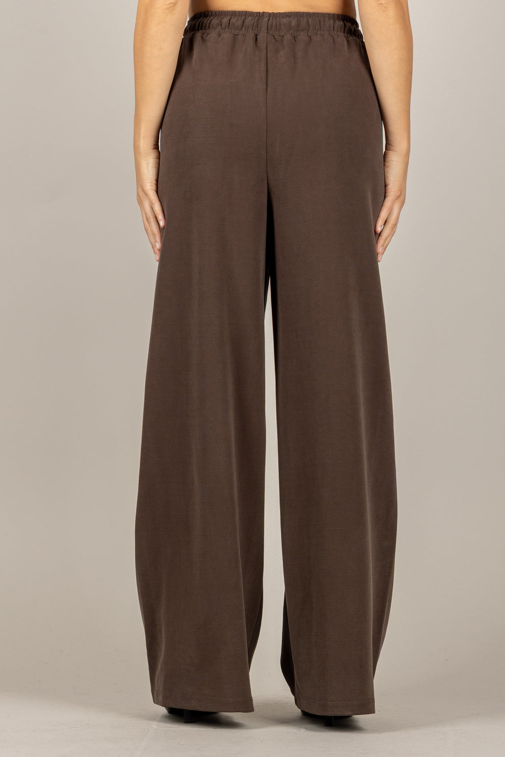 EMUNA - 271P03 - PANTALONE TUTA PALAZZO CON COULISSE