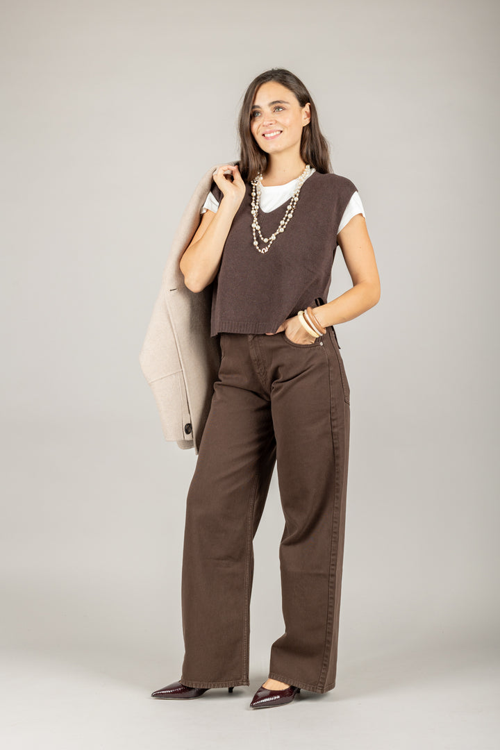 VICOLO - 77039F - GILET SCOLLO A V