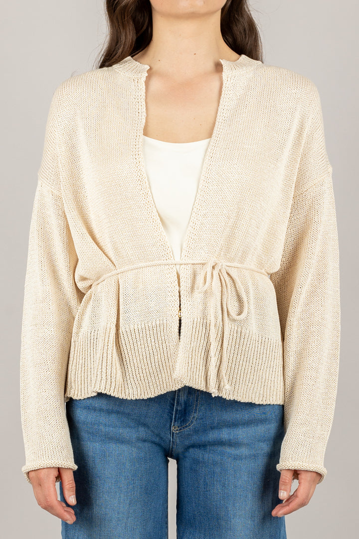 VICOLO - 55027D - CARDIGAN CHIUSURA CORDONCINO