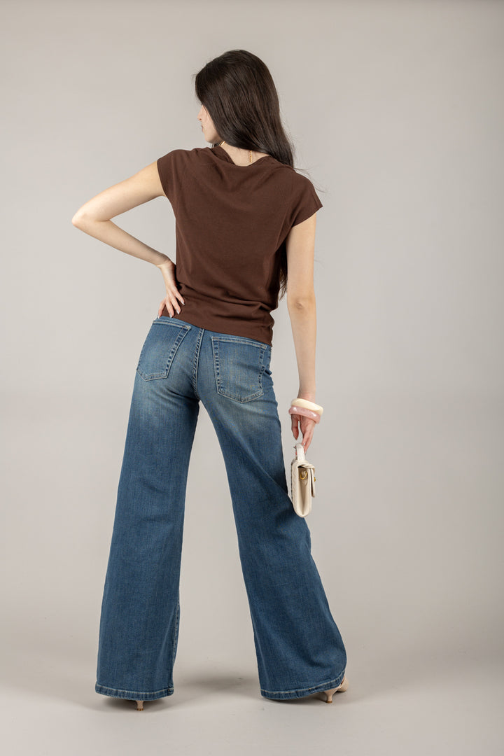 KONTATTO - 3M0527CN - MAGLIA SCOLLO A V MANICA CORTA
