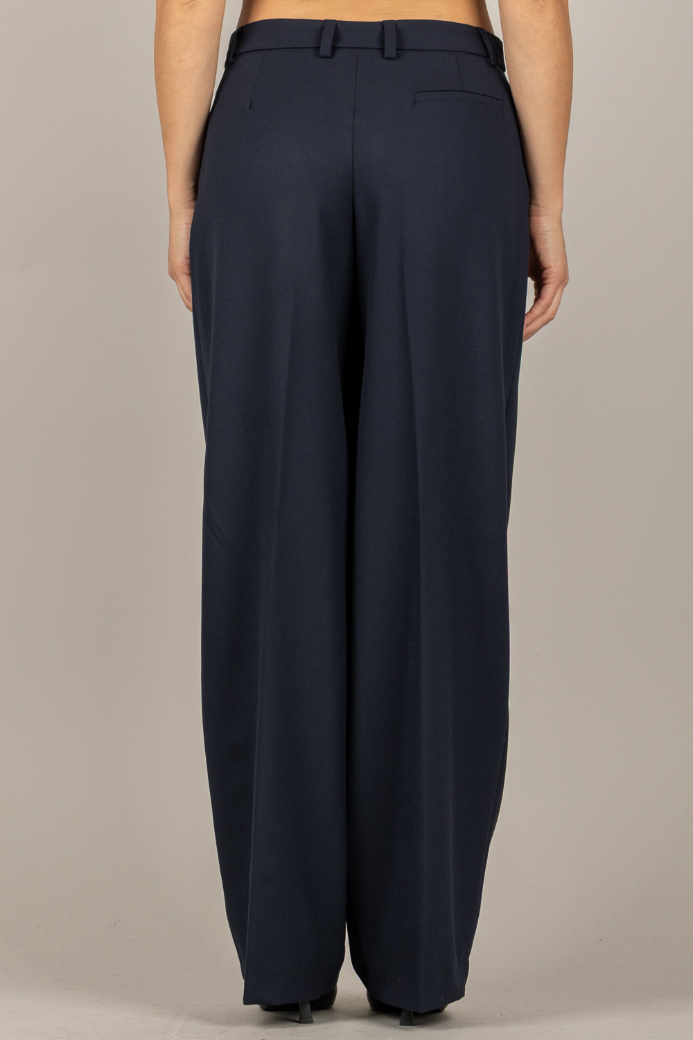 TENSIONE IN - W25P736 - PANTALONE PALAZZO CON PINCES