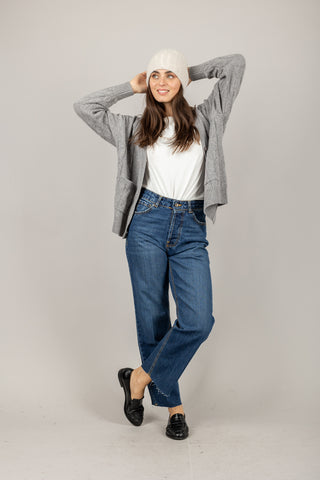 TENSIONE IN - WL767AI25 - CARDIGAN CON TRECCE