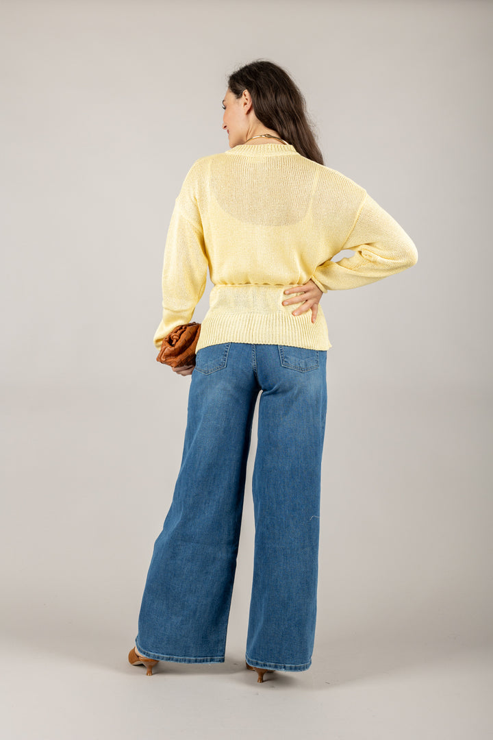VICOLO - 55027D - CARDIGAN CHIUSURA CORDONCINO