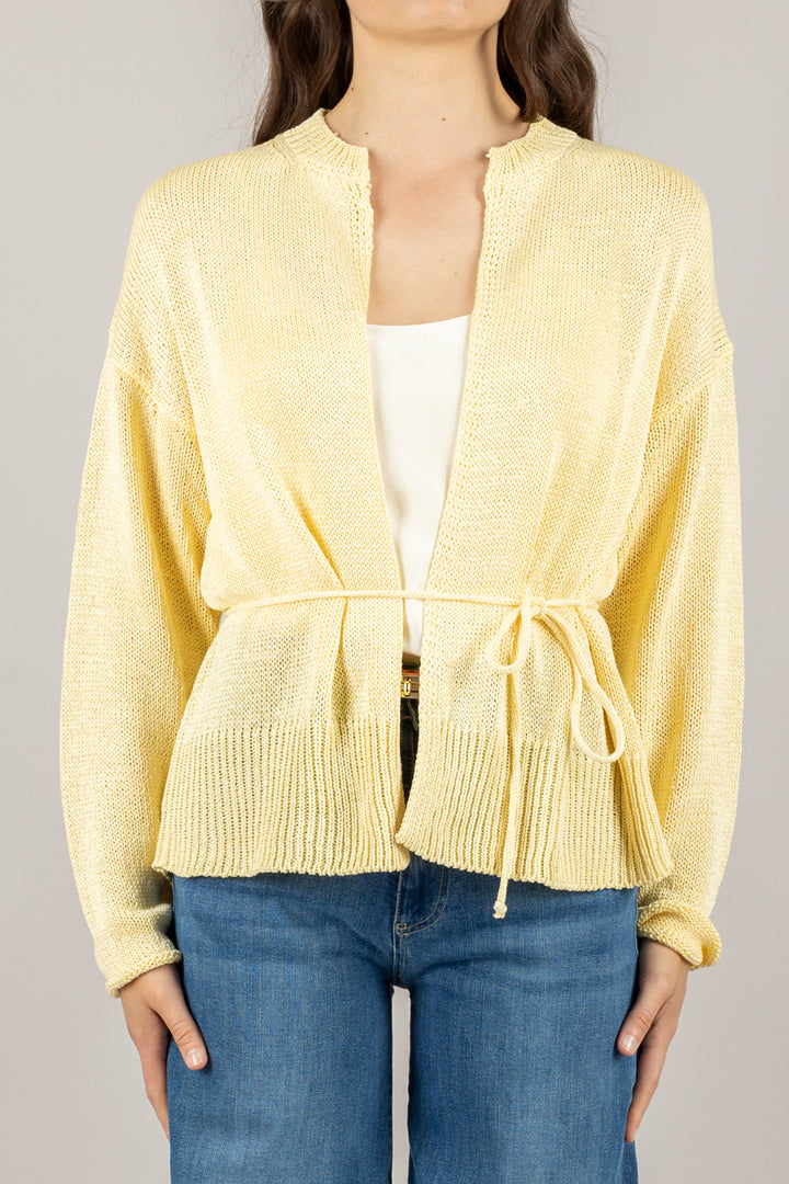 VICOLO - 55027D - CARDIGAN CHIUSURA CORDONCINO