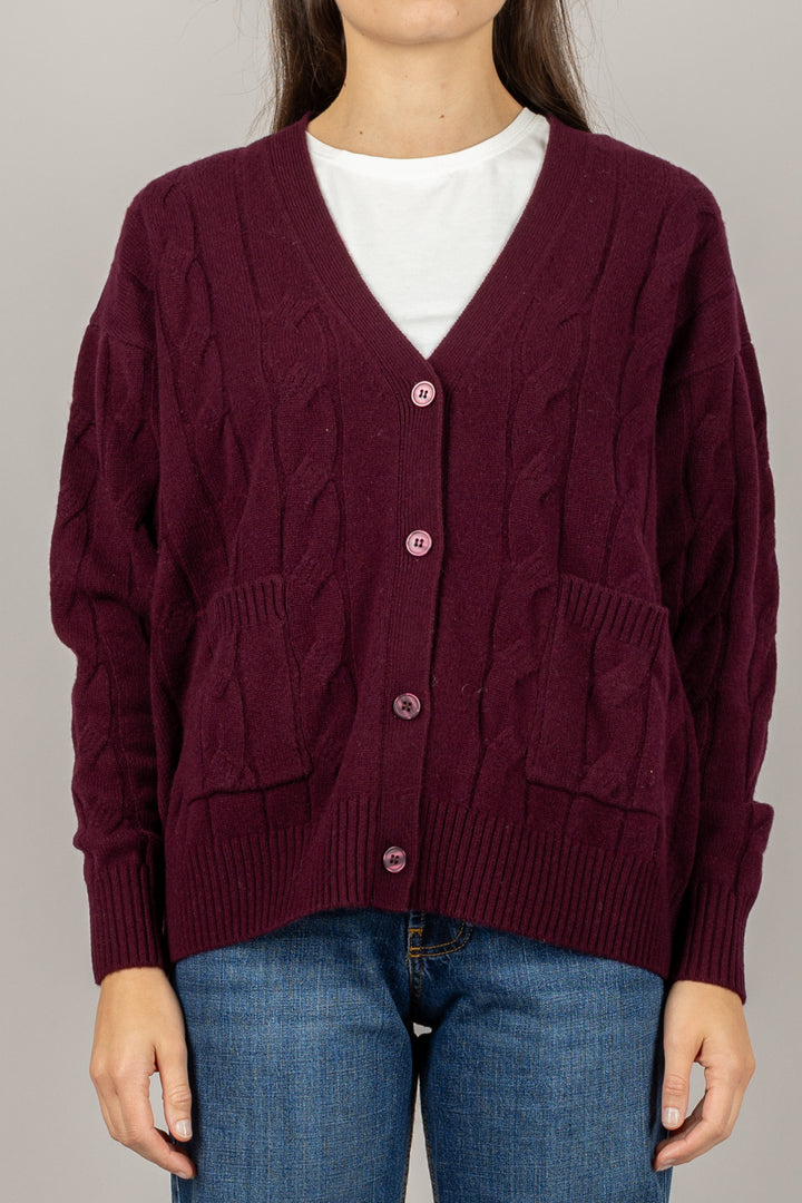 TENSIONE IN - WL767AI25 - CARDIGAN CON TRECCE