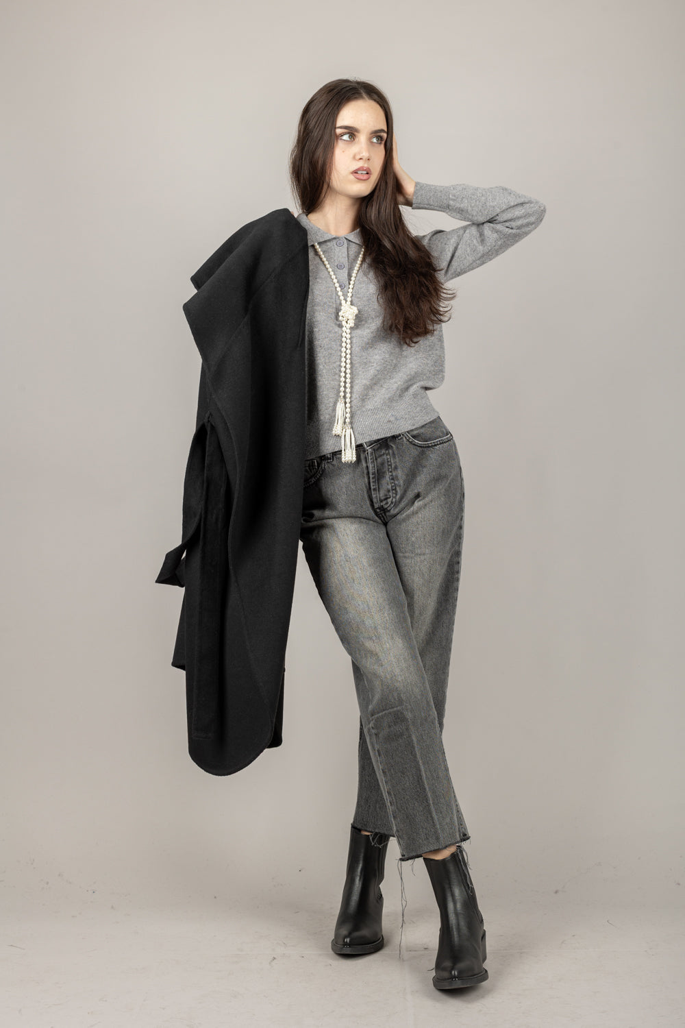 TENSIONE IN - WL1028AI25 - MAGLIA POLO IN LANA