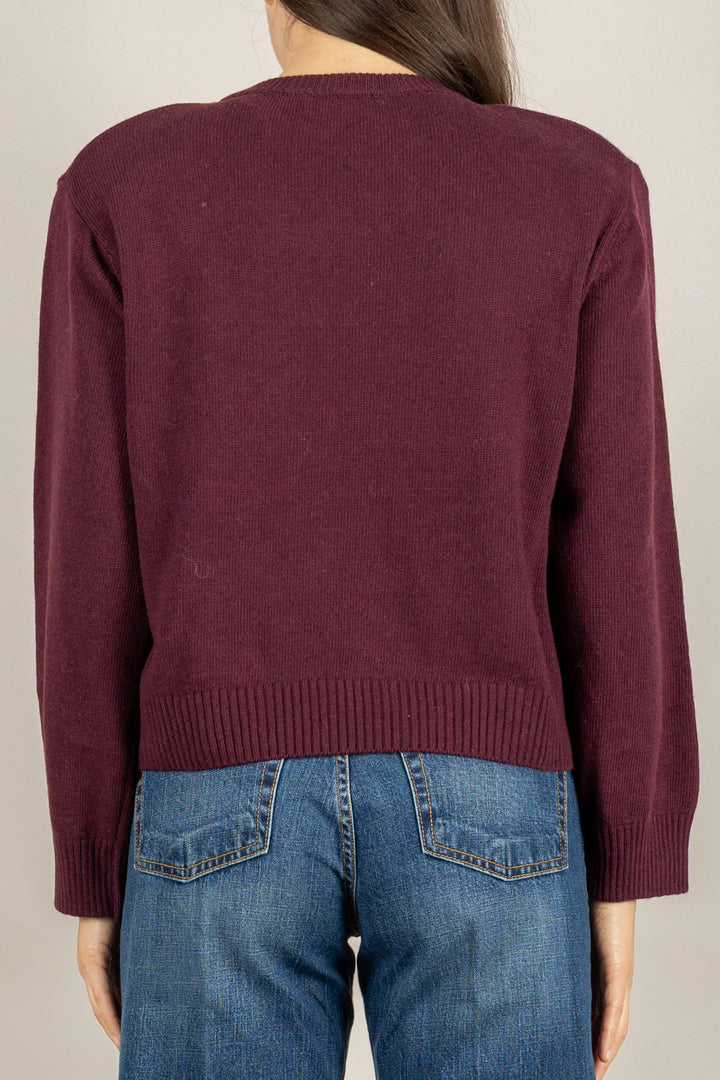 MOTEL - D80965/SPILLA - MAGLIA GIROCOLLO CON SPILLA