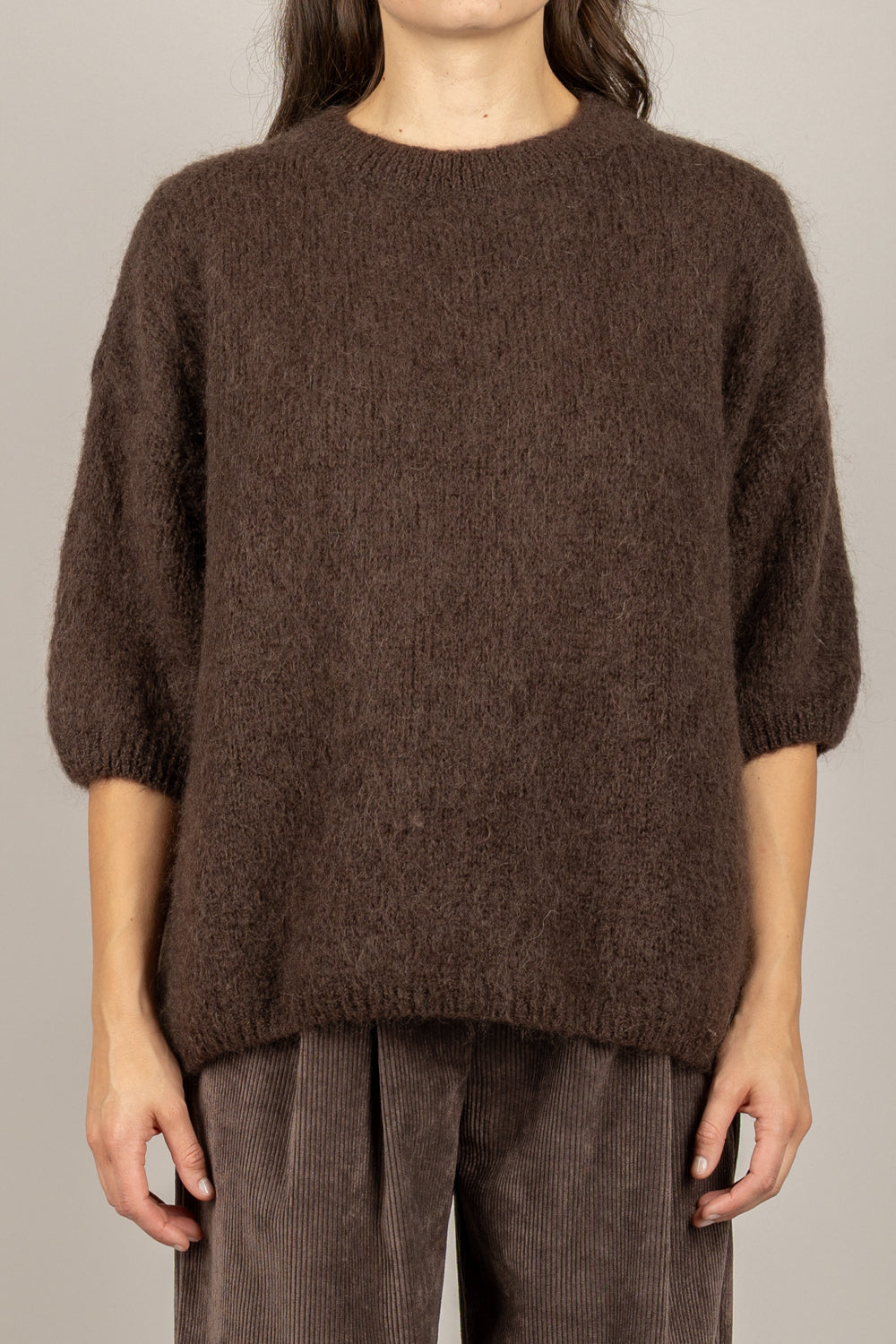 DIXIE - M277Y236- MAGLIA IN MOHAIR GIROCOLLO OVER
