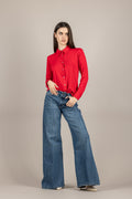 EMUNA' - LAILA - CAMICIA IN JERSEY ROSSA