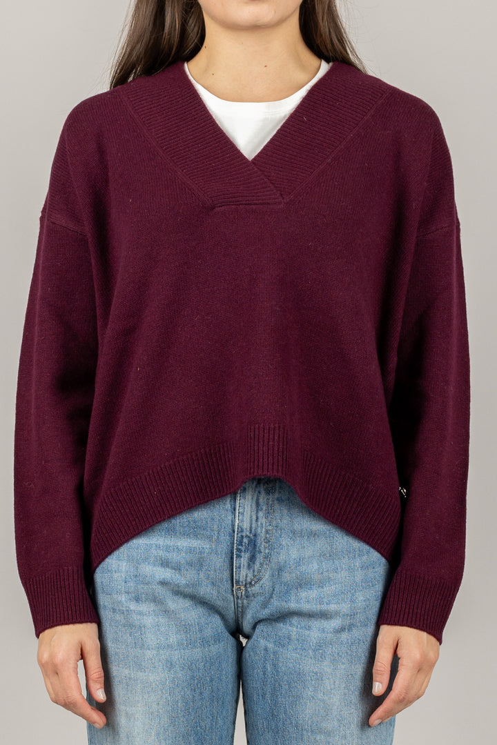 DIXIE - M833Y201X - MAGLIA IN LANA SCOLLO A V