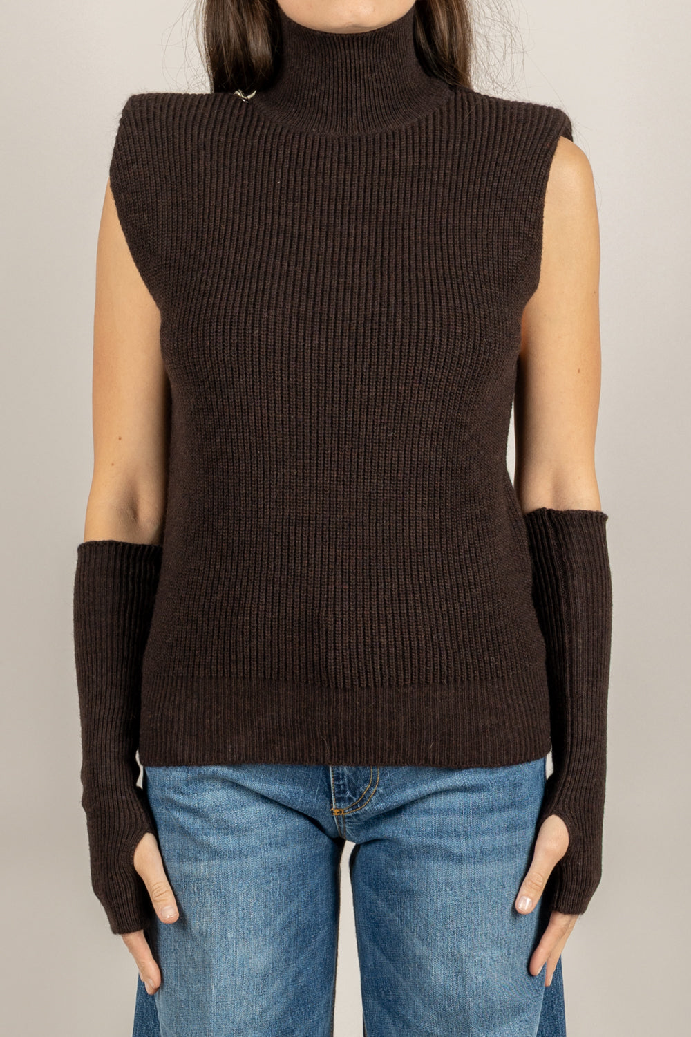 KONTATTO - 3M1087NI - GILET CON MANICOTTI