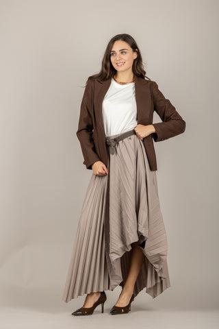 DIXIE - G319Y043 - GONNA ASIMMETRICA PLISSETTATA