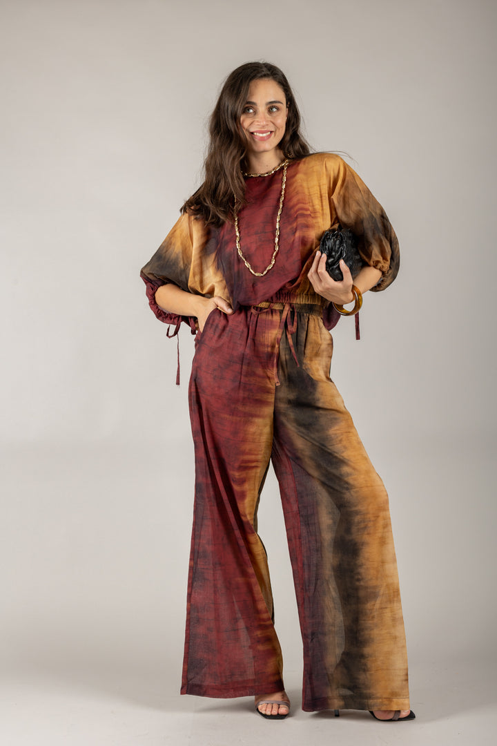 VICOLO - TD2938 - PANTALONE FANTASIA CON COULISSE